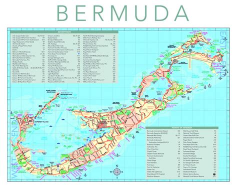 capital of bermuda|bermuda tourist map.